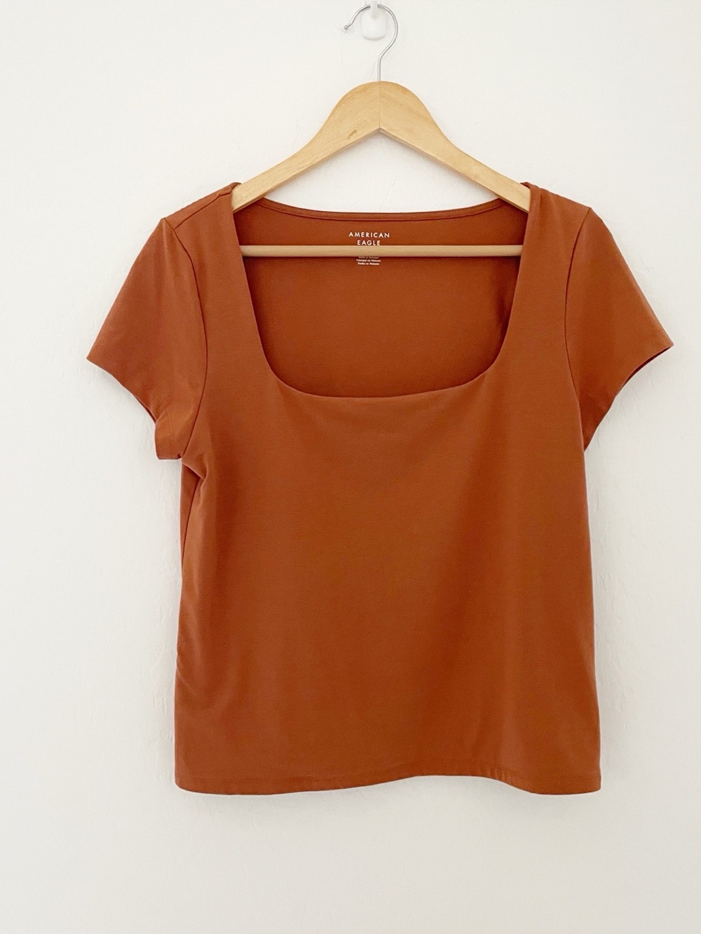 American Eagle orange square neck basic size XL